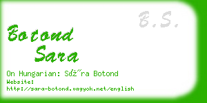 botond sara business card